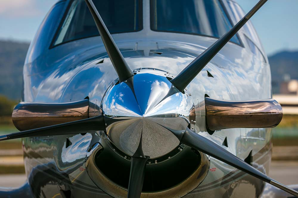 Pilatus SLXP propeller close up